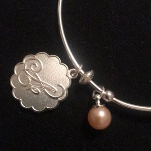 Initial Bangle Bracelet